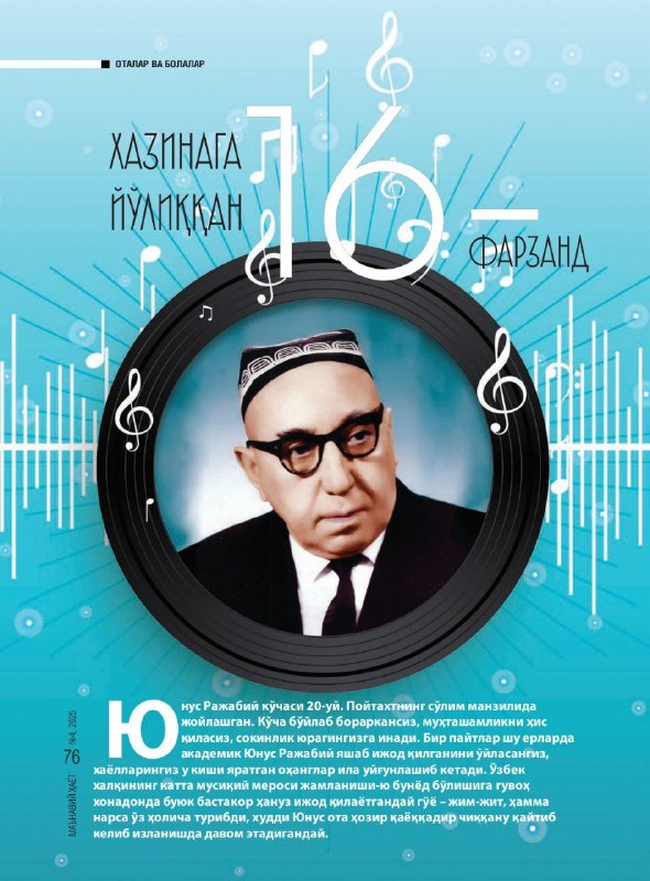 XAZINAGA YO'LIQQAN 16-FARZAND